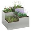 vidaXL Tuin Bloempot Zilver 100 x 100 x 60 cm Gegalvaniseerd staal