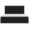 vidaXL Ottoman bed met matrassen 160x200cm fluweel zwart