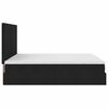 vidaXL Ottoman bed met matras en LED's 160x200cm stof zwart
