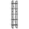 vidaXL Boekenkast met 5 schappen 40x30x175 cm massief grenenhout grijs