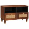 vidaXL TV-kast met lade Bruin 70 x 33,5 x 46 cm Massief Mango Hout