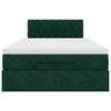 vidaXL Ottoman bed met matras 120x200cm fluweel donkergroen