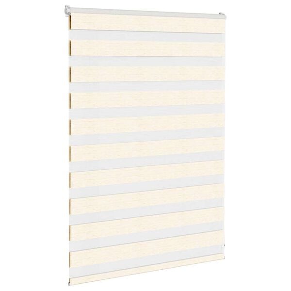 vidaXL Zebra rolgordijn 105x100 cm stofbreedte 100,9 cm marmerbeige