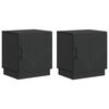 vidaXL Nachtkastje 2 pcs Zwart 43 x 34,5 x 47 cm Bewerkt hout