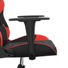 vidaXL Massage gamestoel kunstleer zwart en rood