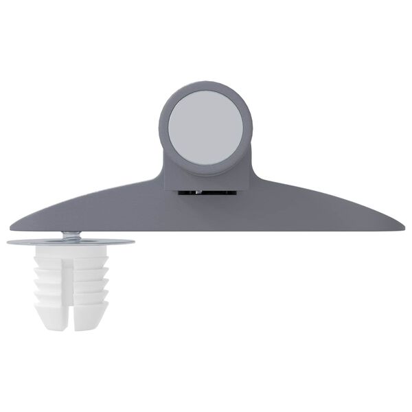 vidaXL Zachte Sluitdempers 1161 pcs Grijs 125 x 47 x 15 mm PP