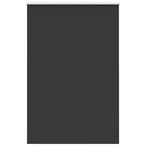 vidaXL Rolgordijn verduisterend 160x210 cm stofbreedte 156,6 cm zwart