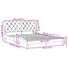 vidaXL Bedframe met LED zonder matras 160x200 cm stof donkergrijs