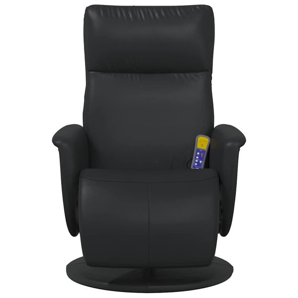 vidaXL Massage Recliner Stoel Zwart 71 x 90 x 105 cm Nep Leer