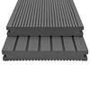 vidaXL Terrasplanken met accessoires 15 m&sup2; 4 m massief HKC grijs
