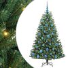 vidaXL Kunstmatige Inklapbare Kerstboom Groen 150 cm PVC en Metaal
