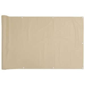 vidaXL Balkonscherm 75x300 cm oxford stof beige
