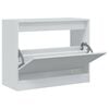 vidaXL Schoenenkast 80x34x63 cm bewerkt hout wit