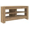 vidaXL HoekTVKast 102 x 40,5 x 45 cm Artisan Eiken Bewerkt hout