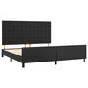 vidaXL Bedframe met hoofdbord kunstleer zwart 160x200 cm