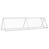 vidaXL Kippenhok 400x105x91 cm gegalvaniseerd staal zilverkleurig