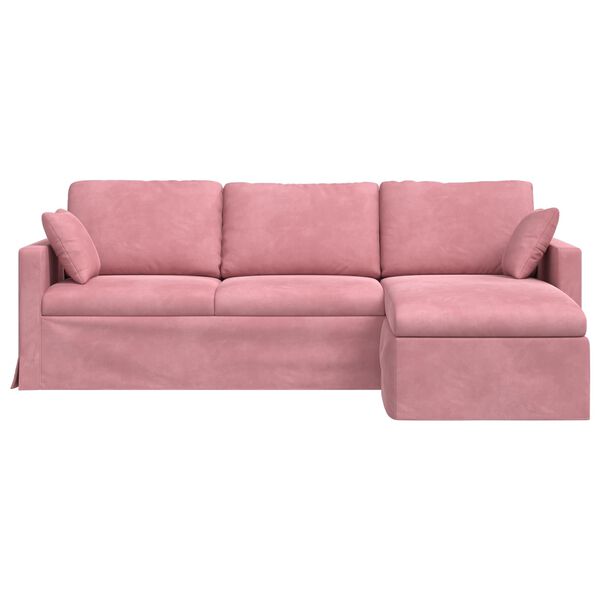 vidaXL Bank Roze Totale afmetingen: 228 x 134 x 80 cm (B x D x H)