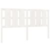 vidaXL Hoofdbord 165,5x4x100 cm massief grenenhout wit
