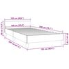 vidaXL Bedframe zonder matras 100x200 cm fluweel donkerblauw