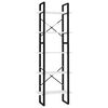 vidaXL Boekenkast met 5 schappen 60x30x175 cm bewerkt hout wit