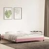 vidaXL Bedframe zonder matras 200x220 cm fluweel roze