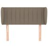 vidaXL Hoofdbord met randen 93x23x78/88 cm stof taupe