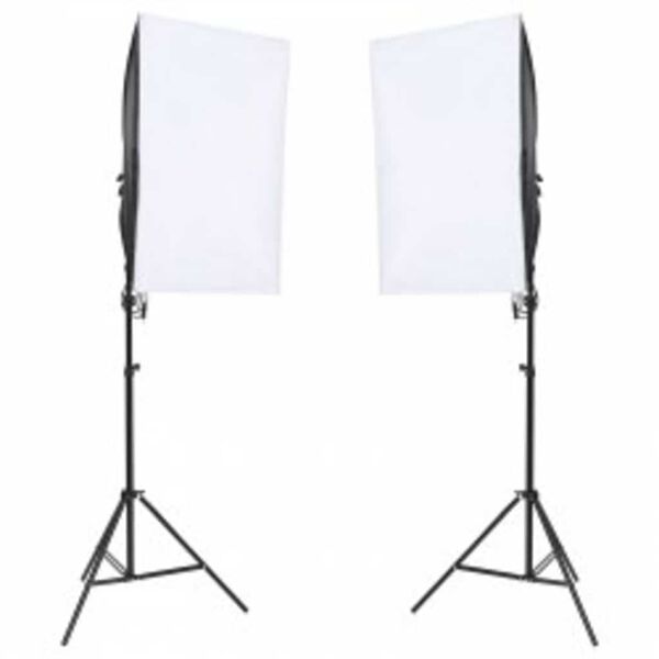 vidaXL Fotostudioset met verlichtingsset, achtergrond en reflector
