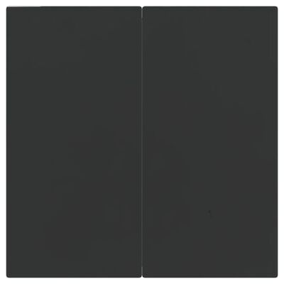 vidaXL 3-delige Tuinset poly rattan en staal grijs en zwart