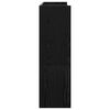 vidaXL Schoenenrek 80x25x81 cm bewerkt hout zwart