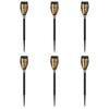 vidaXL Buitenzonne-lampen met grondpin 6 st Warmwit 47,5 cm ABS