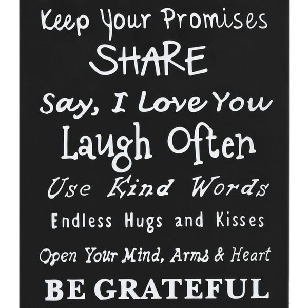 vidaXL Parapluhouder tekst staal zwart