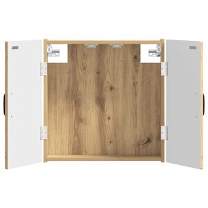 vidaXL Dartbord Kabinet HAARLEM Artisanaal eiken 52,5 x 10,5 x 53,5 cm