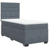 vidaXL Boxspring met matras fluweel donkergrijs 100x200 cm
