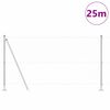 vidaXL Afrasteringspaal Zilver 25 x 1,2 m (25 mm gaas) Staal