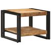 vidaXL Salontafel 50x50x38 cm massief ruw hout mango