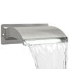 vidaXL Zwembadwaterval met LED Roestvrij staal 304 30 x 9 x 26 cm