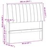 vidaXL Gestoffeerd hoofdbord Zwart 100 cm Massief grenenhout