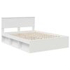 vidaXL Bedframe met hoofdeinde Wit 160 x 200 cm Bewerkt hout
