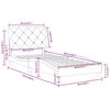 vidaXL Bedframe zonder matras fluweel zwart 80x200 cm