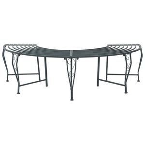 vidaXL Boom bank 4-Aantal zitplaatsen 160 x 80 x 44 cm Staal
