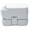 vidaXL Camping Toilet Grijs en Wit 41,5 x 36,5 x 30 cm Polyetheen