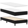 vidaXL Boxspringbed met matras Zwart 200 x 80 cm Polyester