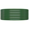 vidaXL Plantenbak 396x100x36 cm gegalvaniseerd staal groen
