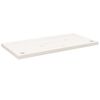 vidaXL Bureaublad 80x40x2,5 cm massief grenenhout wit