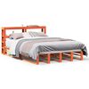 vidaXL Bedframe zonder matras massief grenenhout wasbruin 160x200 cm