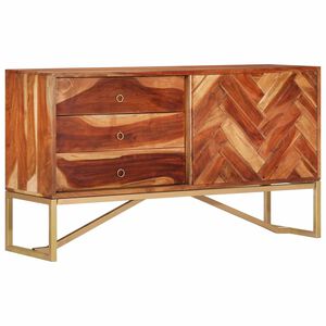 vidaXL Dressoir HoningBruin 160 x 30 x 80 cm Massief Acaciahout