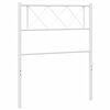vidaXL Vervangend hoofdbord 75 cm metaal wit