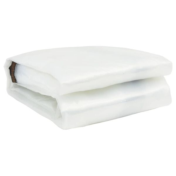 vidaXL Doorzichtig zeildoek met zeilringen 10x12 m polyethyleen