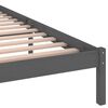 vidaXL Bedframe massief grenenhout grijs 160x200 cm