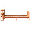 vidaXL Bedframe met hoofdbord massief grenenhout wasbruin 75x190 cm